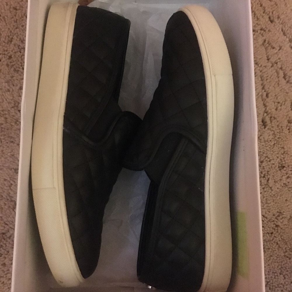 Black slip on shoes